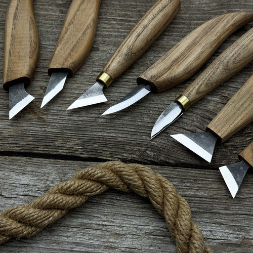 7-Piece Wood Carving Knife Set | Tool Sets | Wiccan Center