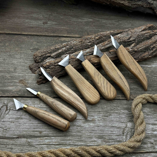 7-Piece Wood Carving Knife Set | Tool Sets | Wiccan Center