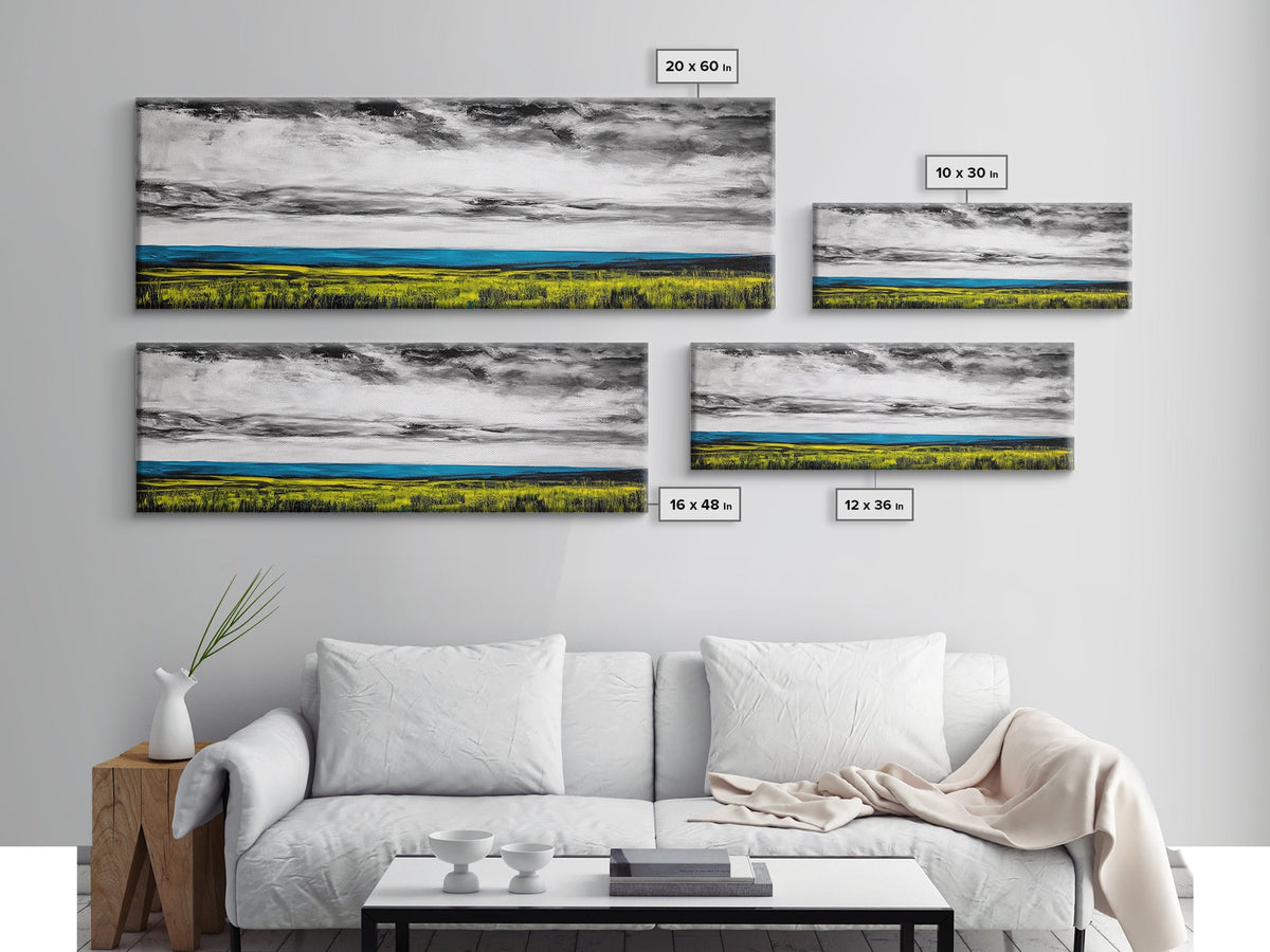 Horizon View, Blue Ocean, Minimalist Seascape, Framed Canvas Print, Coastal Wall Art, Modern Beach Decor, Abstract Water Art, Office Decor | | Wiccan Center