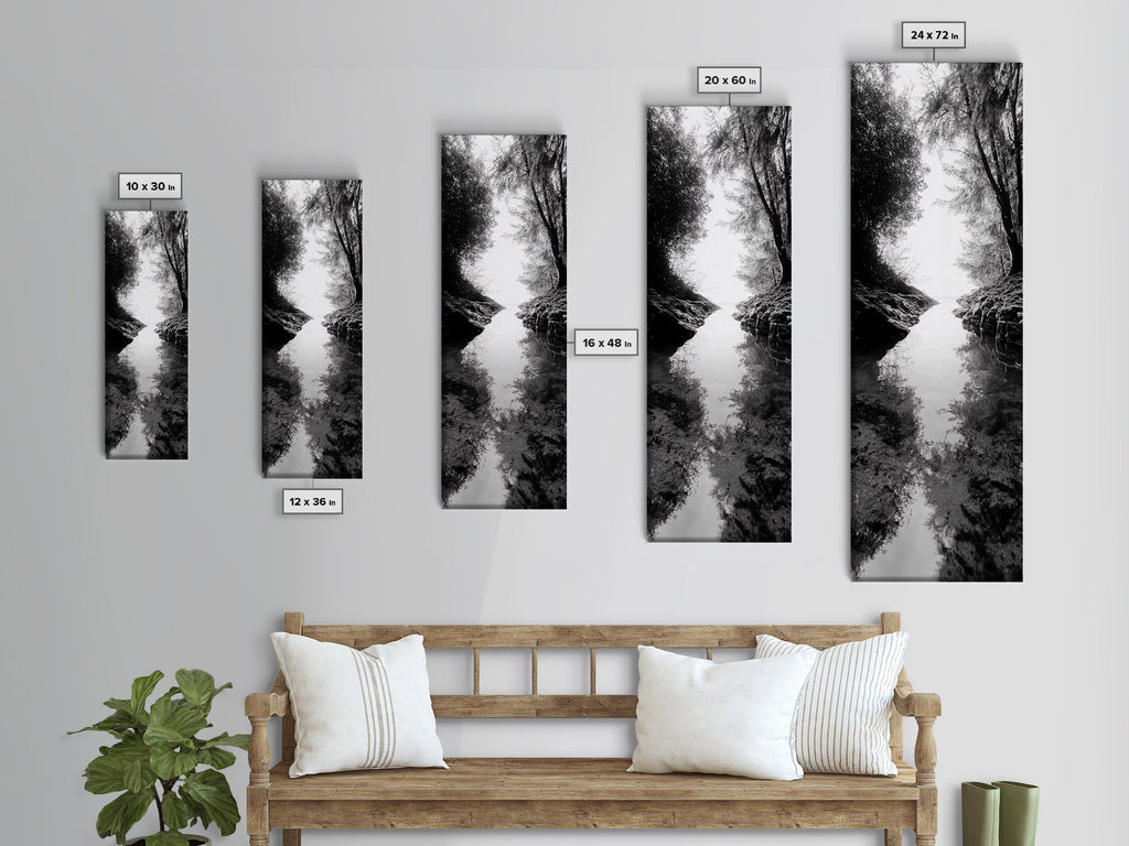 Secret Pathway, Forest Creek, Hidden Escape, Canvas Print, Magical Woodland Art, Hallway or Entryway Mystical Nature Decor, Bathroom Art | | Wiccan Center