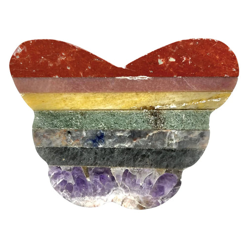 7 Stone Butterfly (1 Piece) Size 3 Inches Crystal Gemstone Shape | 7 Stone | Wiccan Center