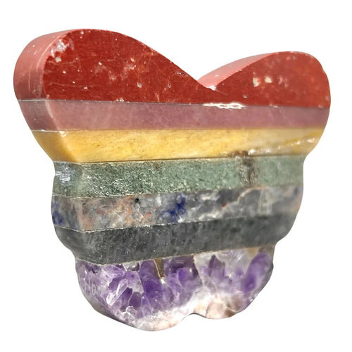 7 Stone Butterfly (1 Piece) Size 3 Inches Crystal Gemstone Shape | 7 Stone | Wiccan Center