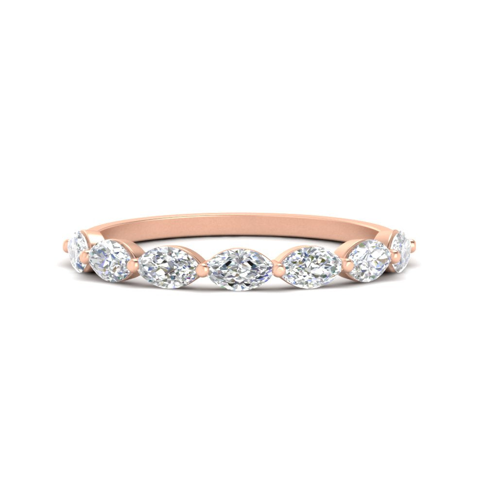 7 Stone Marquise East West 1 Carat Band