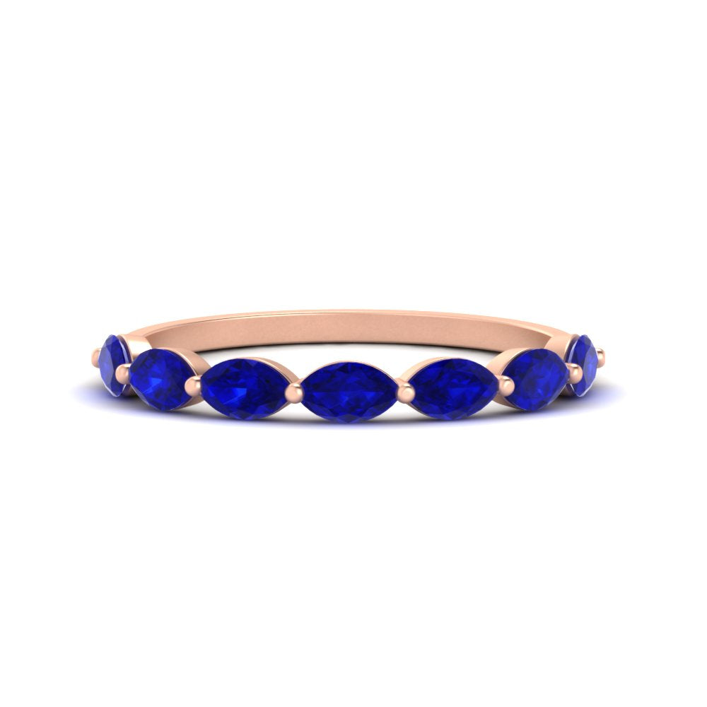 7 Stone Marquise East West 1 Carat Band
