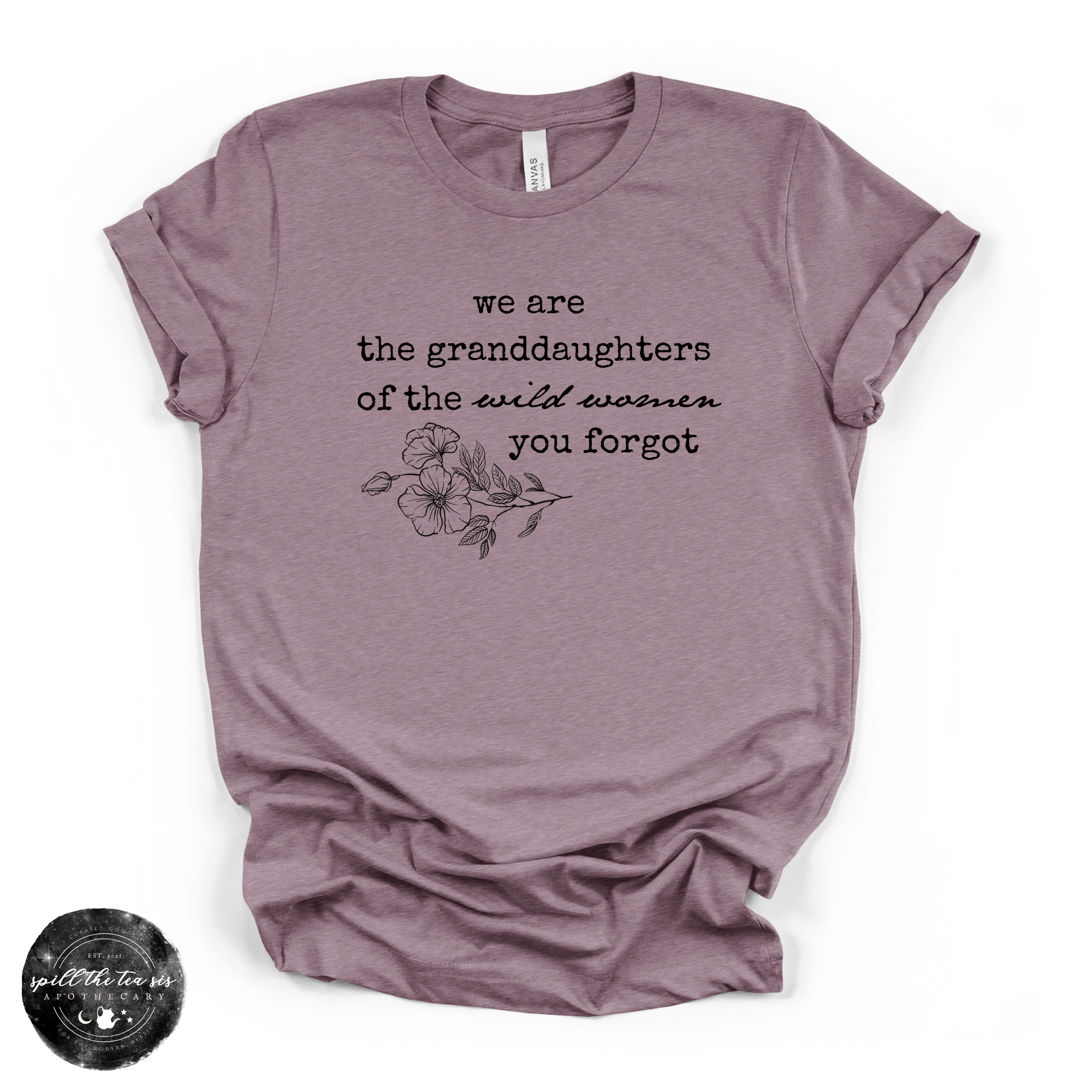 Granddaughters of the Wild Women Tee | Wild Woman Empowerment Graphic T-Shirt | | Wiccan Center