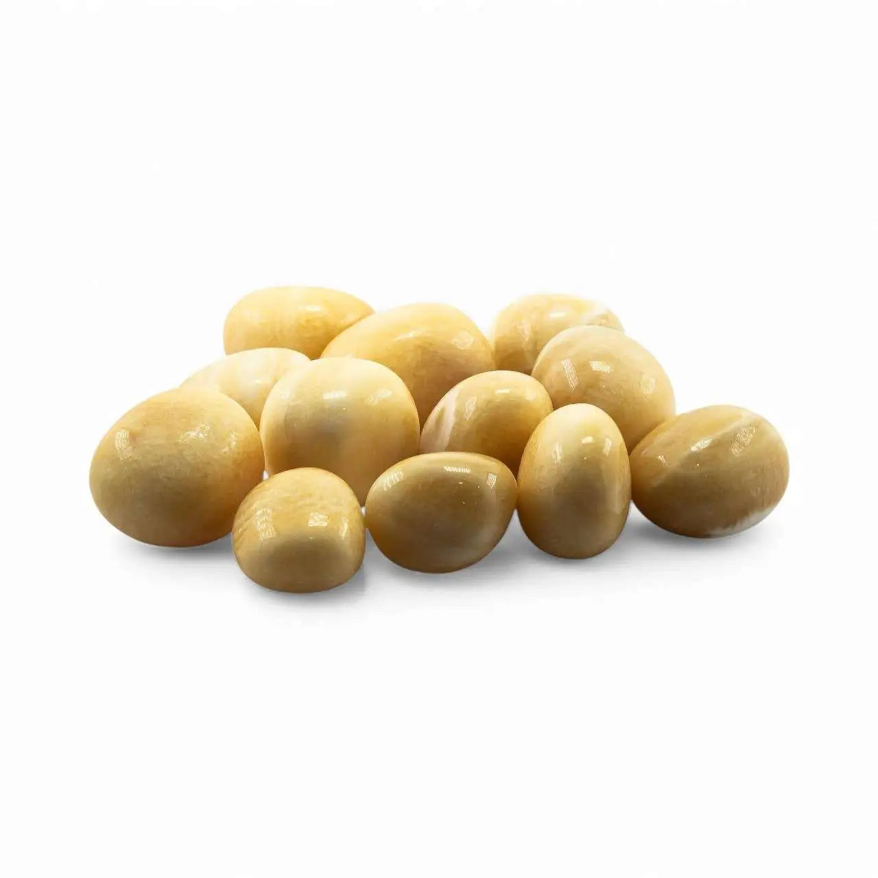 Yellow Aragonite Tumbled Pocket Stone | Tumbled Stones | Wiccan Center