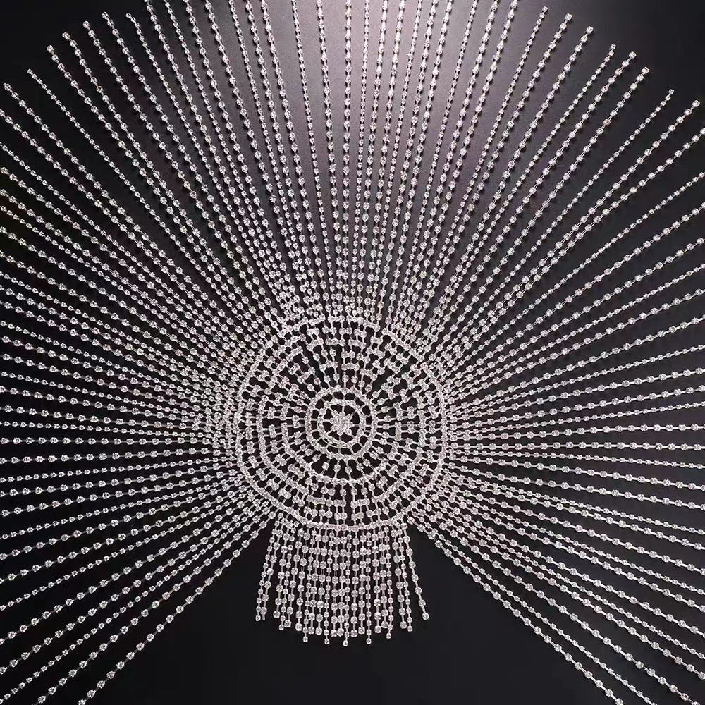 Bohemian Splendid Diamond Rhinestone Retro Ethnic Wind Length Fringed Headwear | 0 | Wiccan Center