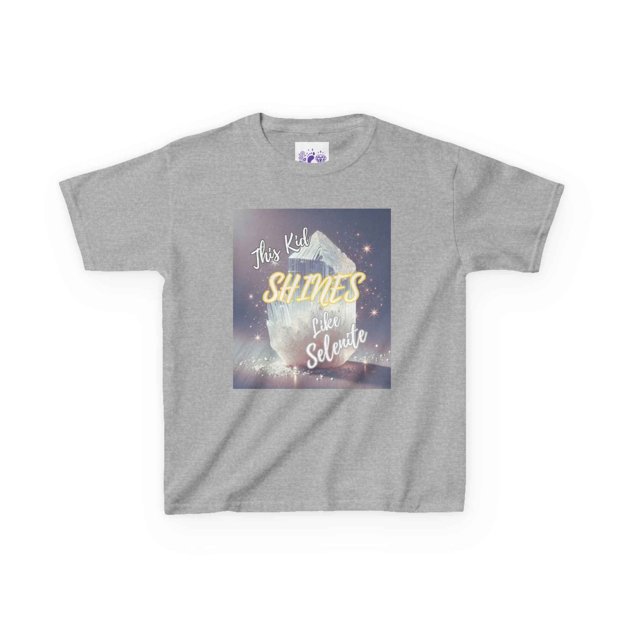 Kids TShirt 'This Kid Shines Like Selenite' | Kids clothes | Wiccan Center