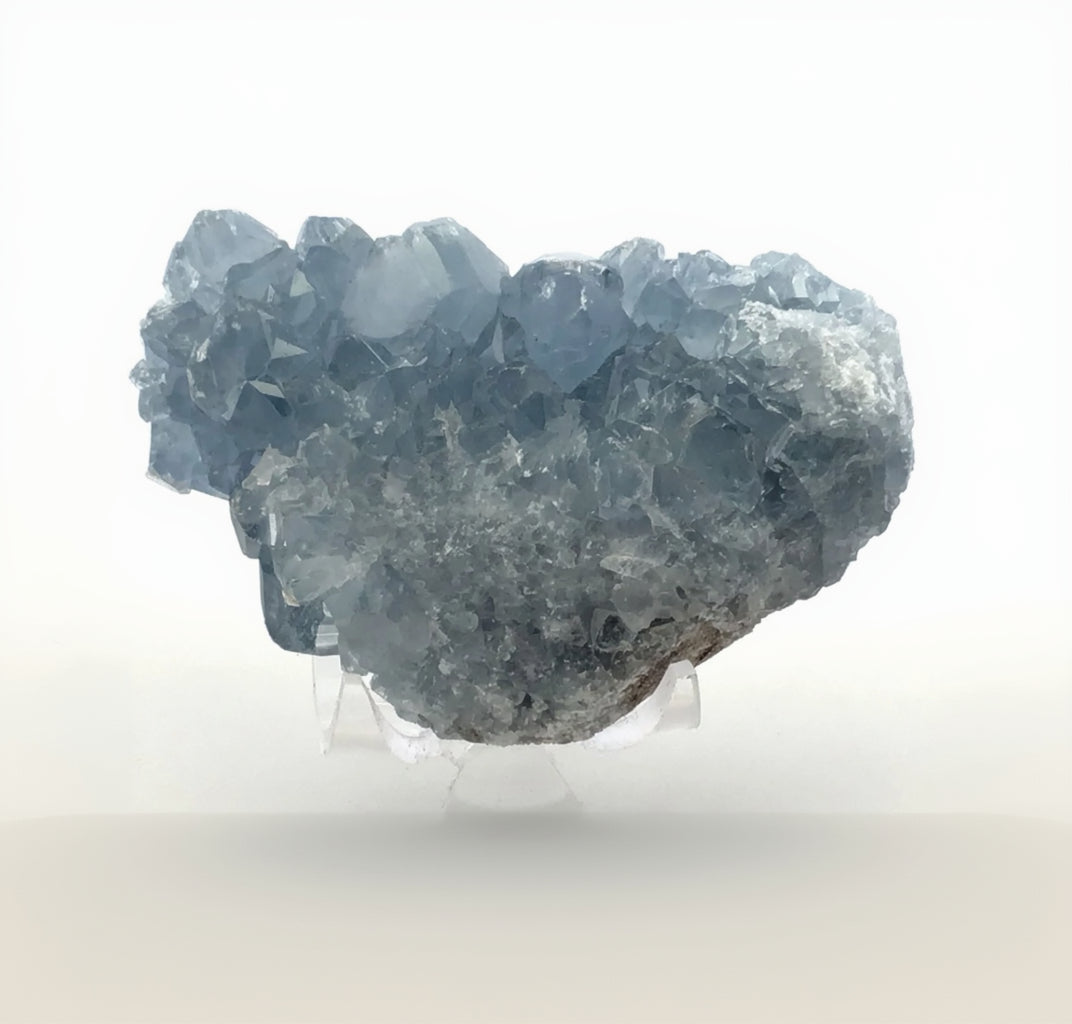 Celestine Crystal Specimen from Madagascar with Lucite Stand | Crystals & Minerals > Specimens | Wiccan Center