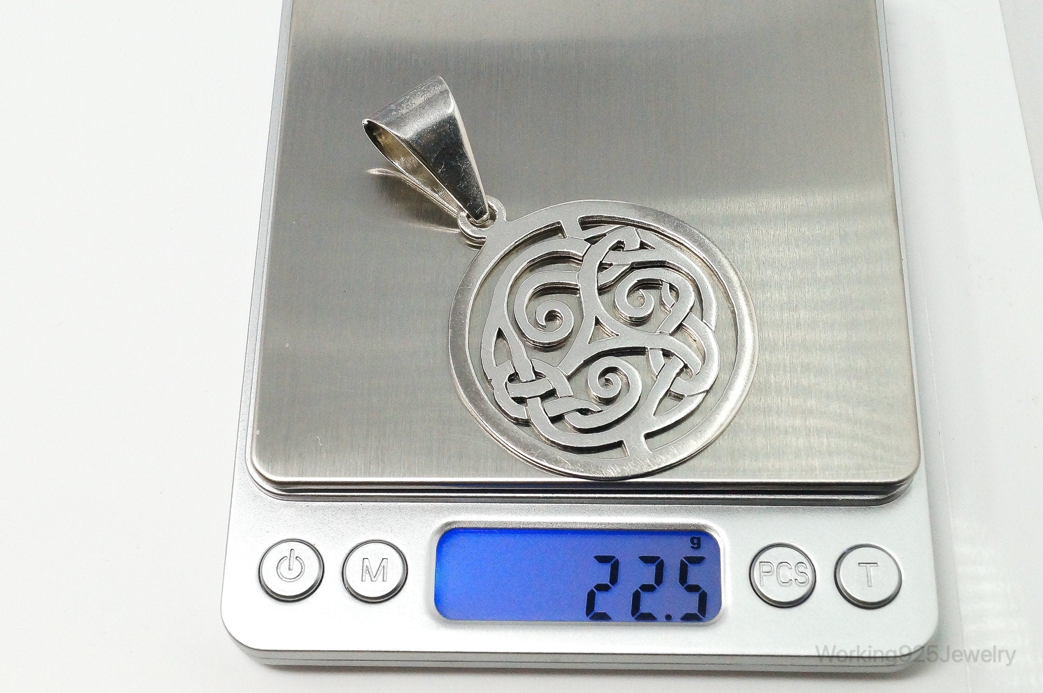 Vintage Retired Silpada Celtic Triskele Knot Sterling Silver Necklace Pendant | Jewelry > Necklaces > Pendants | Wiccan Center