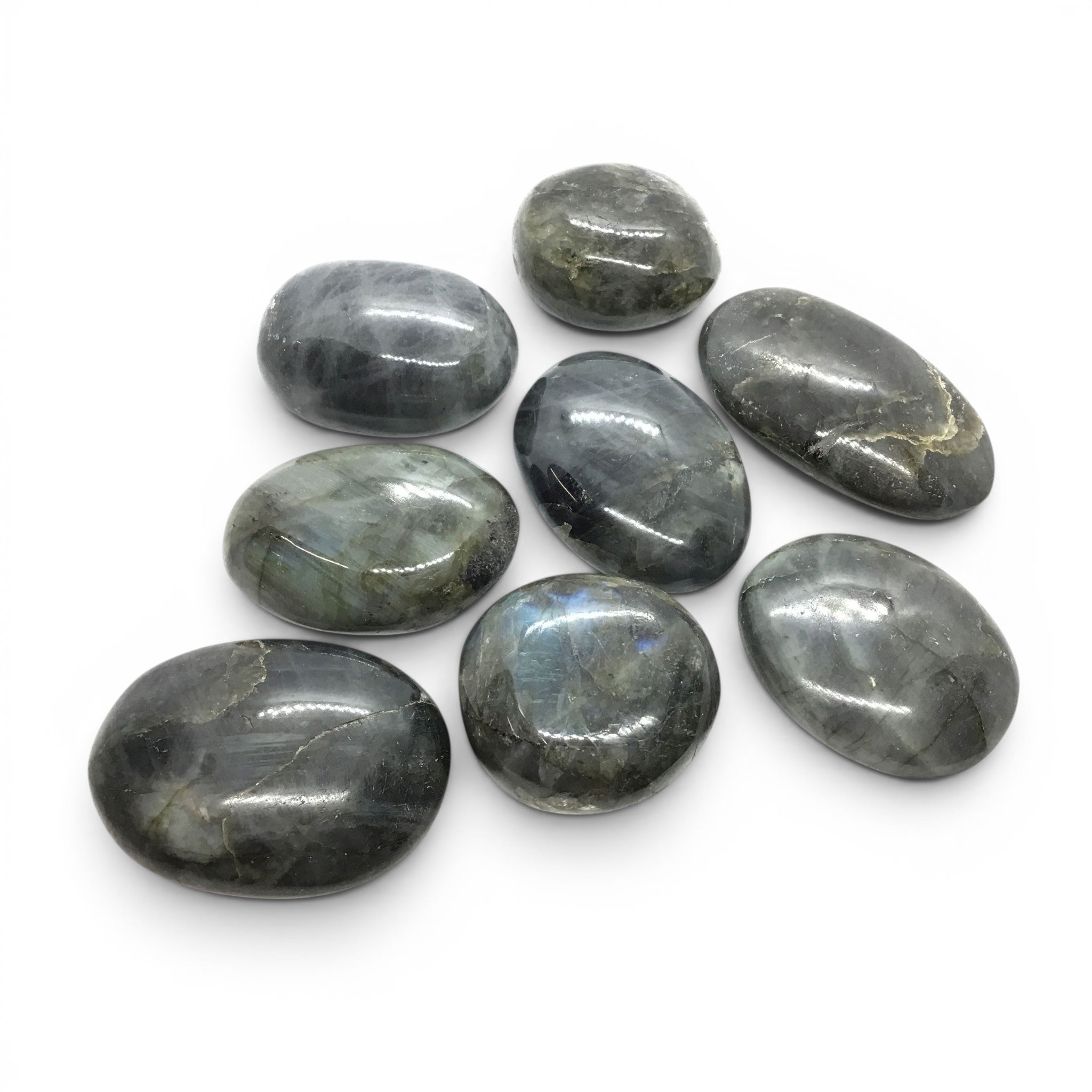 Labradorite Tumbled Palm Stone - Small - Sold In Singles | Crystals & Minerals > Specimens | Wiccan Center
