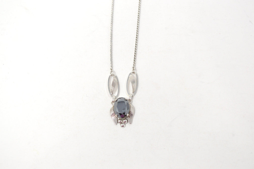 Vintage Designer Van Dell Hematite Sterling Silver Necklace - 16 Inch | Jewelry > Necklaces | Wiccan Center