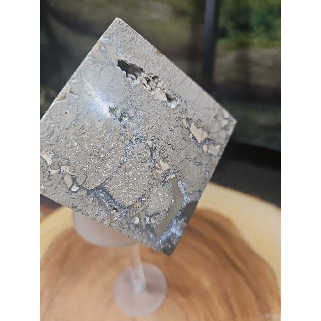 2.41LB 1Pcs Natural Ocean Jasper Onyx Quartz Crystal Geode Square Heptahedron