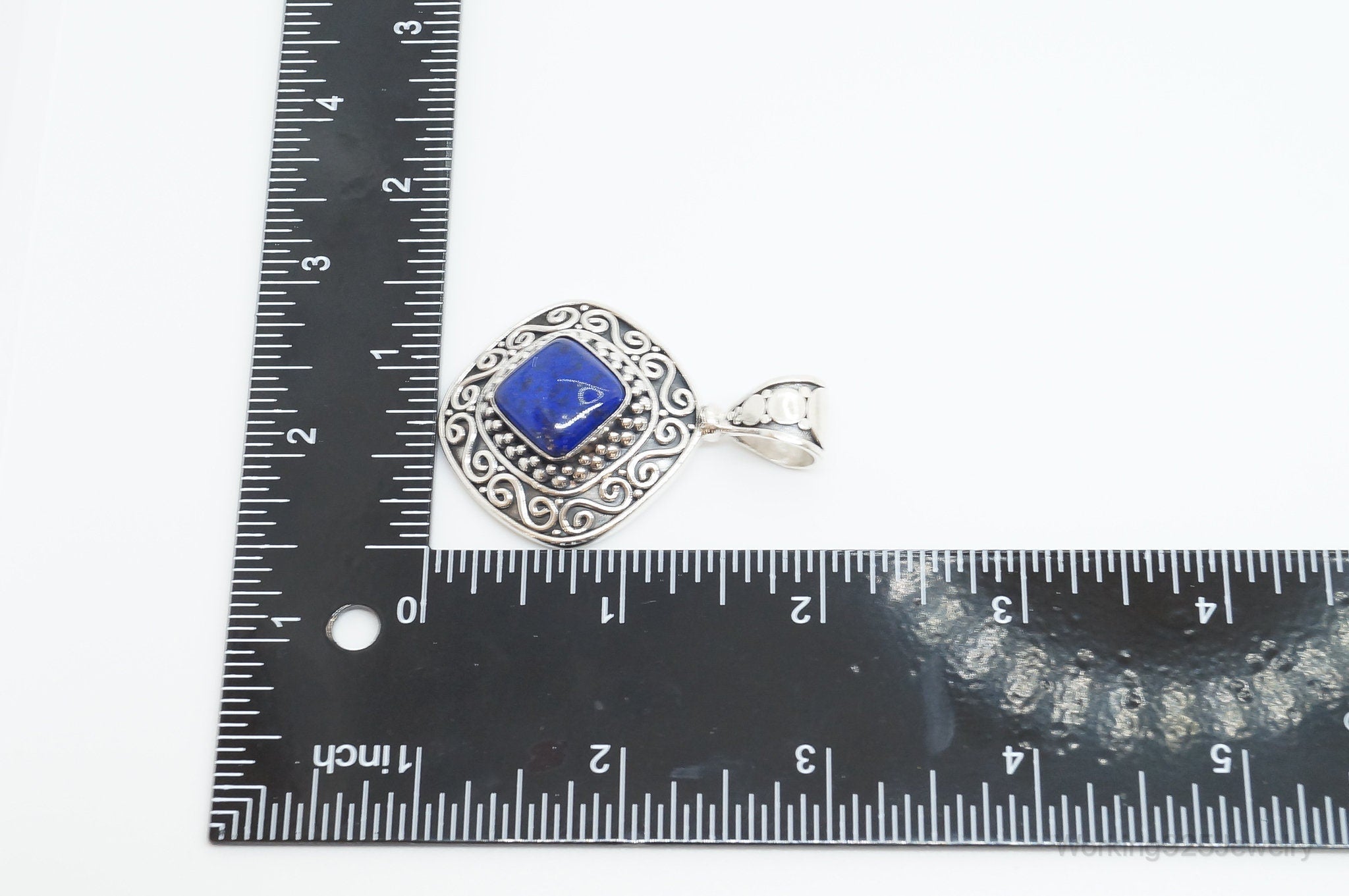 Large Designer BA Suarti Lapis Lazuli Sterling Silver Necklace Pendant | Jewelry > Necklaces > Pendants | Wiccan Center