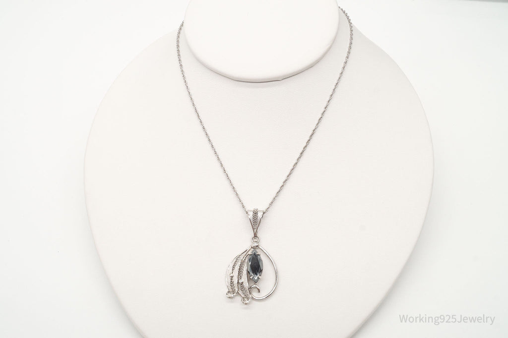 Vintage Designer Sorrento Hematite Filigree Sterling Silver Necklace | Jewelry > Necklaces > Pendants | Wiccan Center