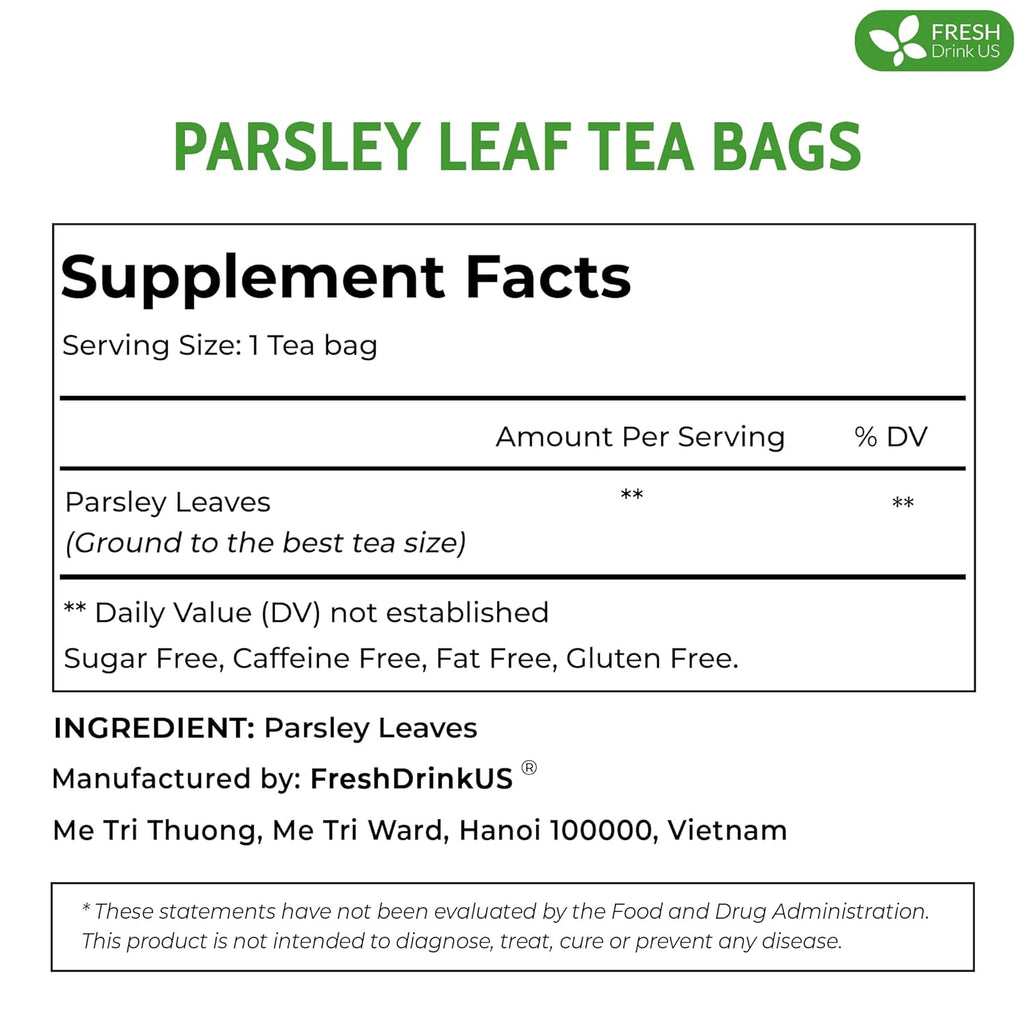 Premium Parsley Leaf Tea Bags, 100% Natural & Pure from Parsley Leaves. | | Wiccan Center