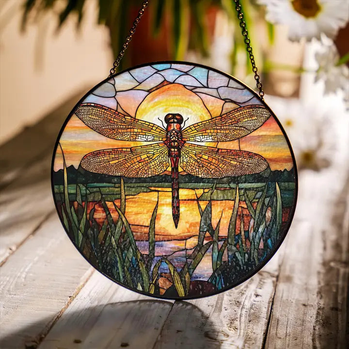 Sunset Dragonfly Suncatcher