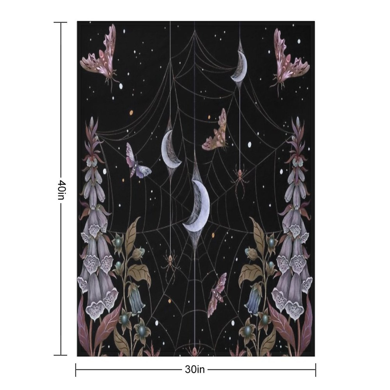Witch Garden Shrink-resistant Throw Blanket