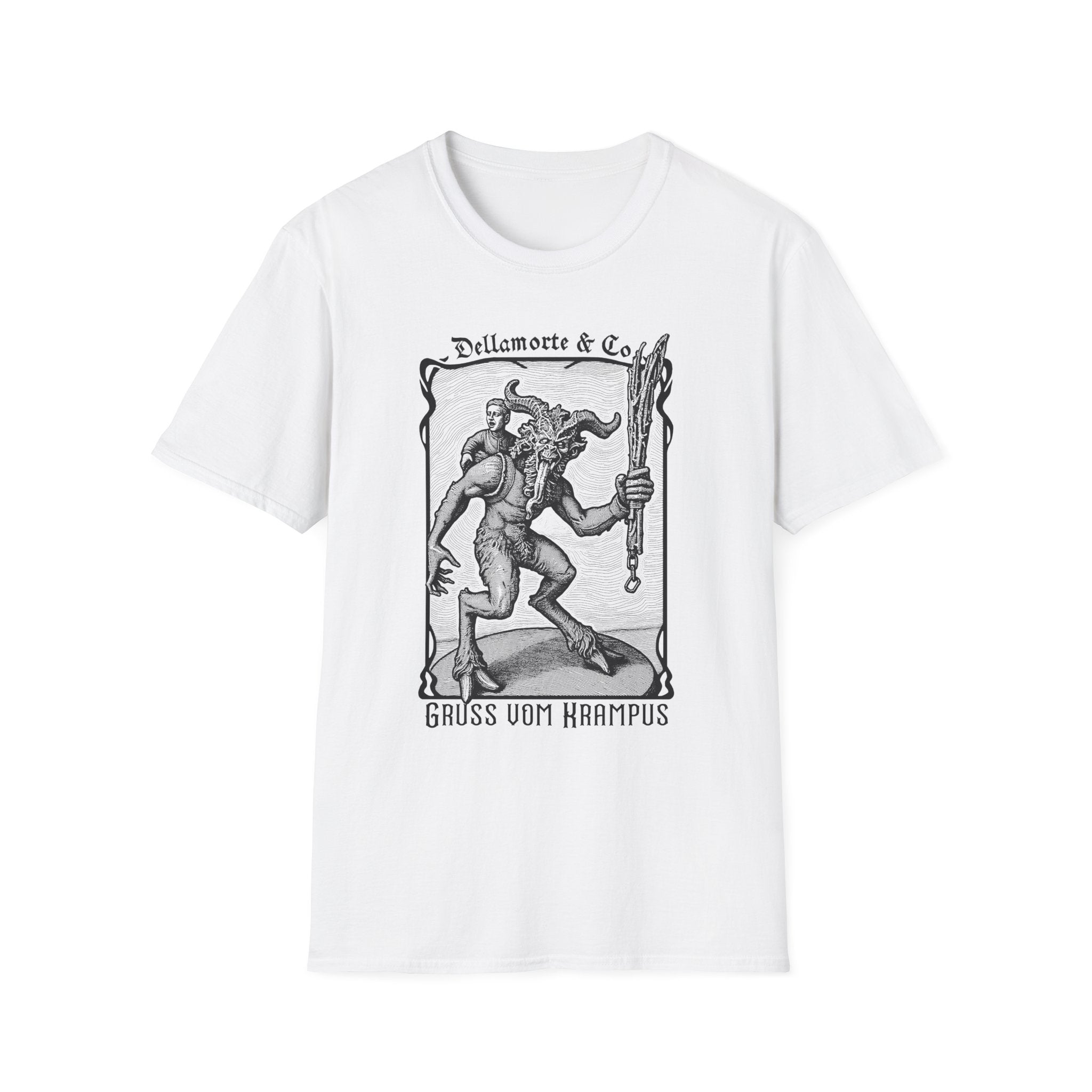 Krampus Greetings Unisex T-Shirt, Gothic Holiday Tee, Dellamorte Alternative Shirt, Christmas Gift, Xmas Devil Tee, Graphic Krampusnacht