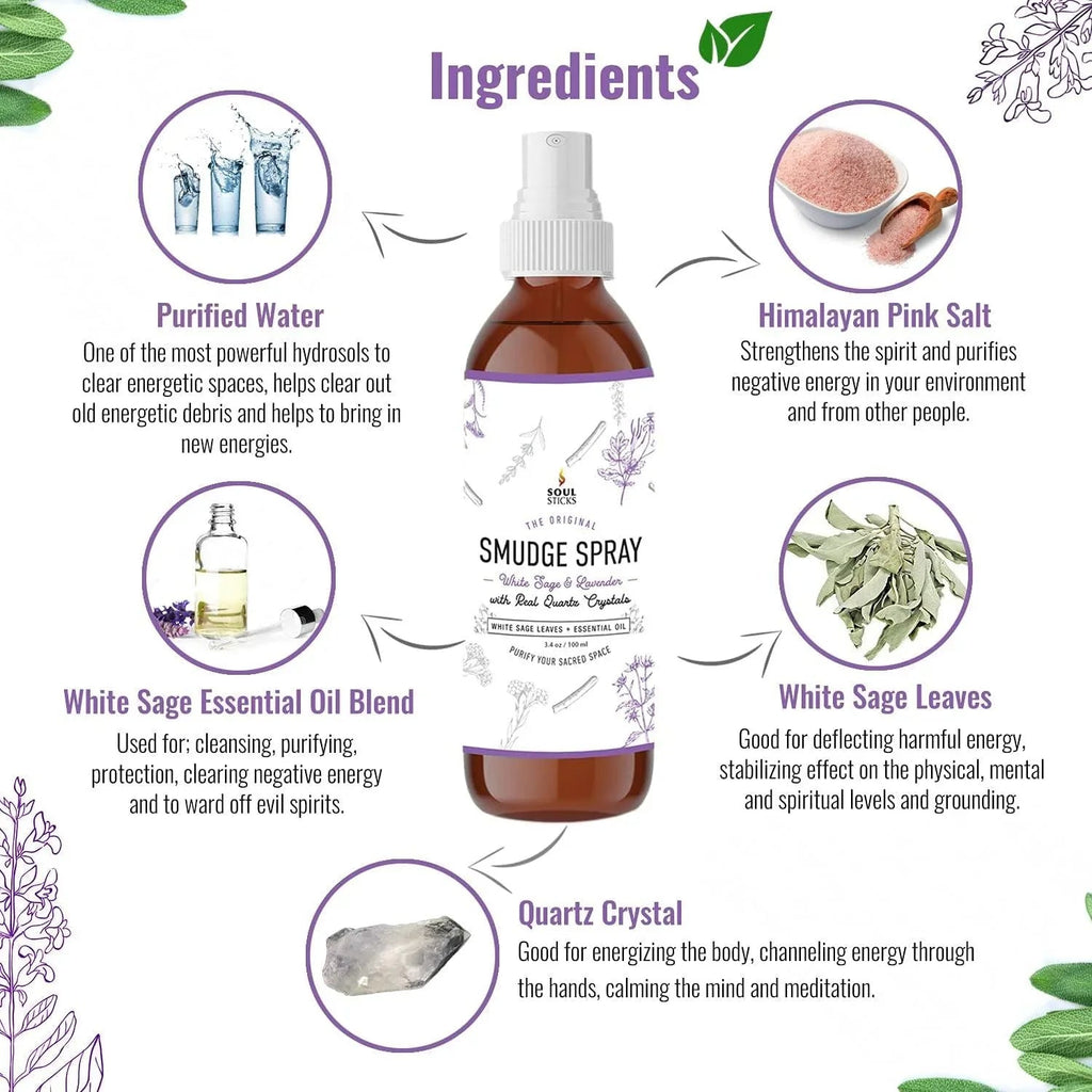 White Sage & Lavender Smudge Spray