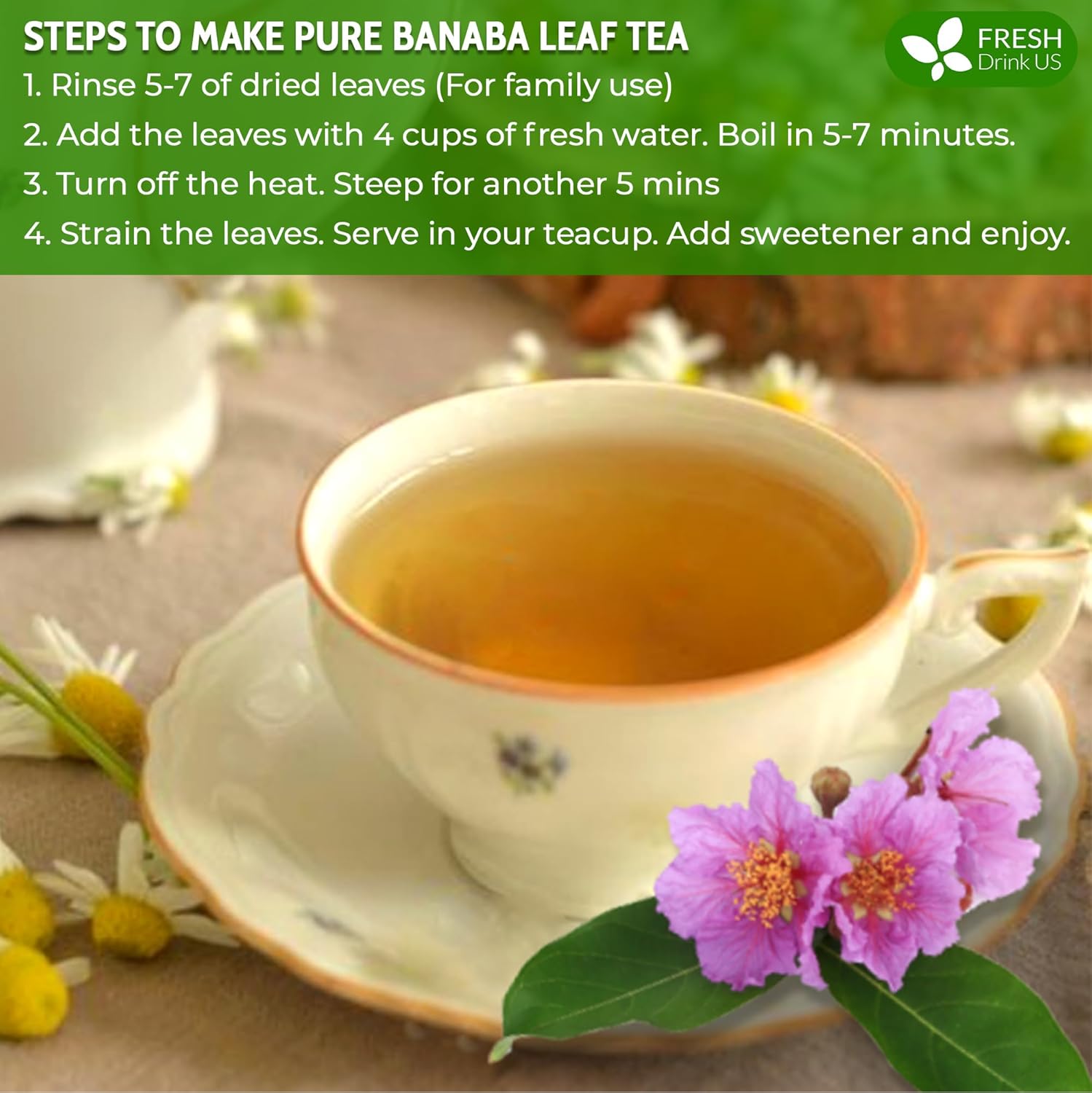 Premium Banaba Dried Leaves | Tea | Wiccan Center