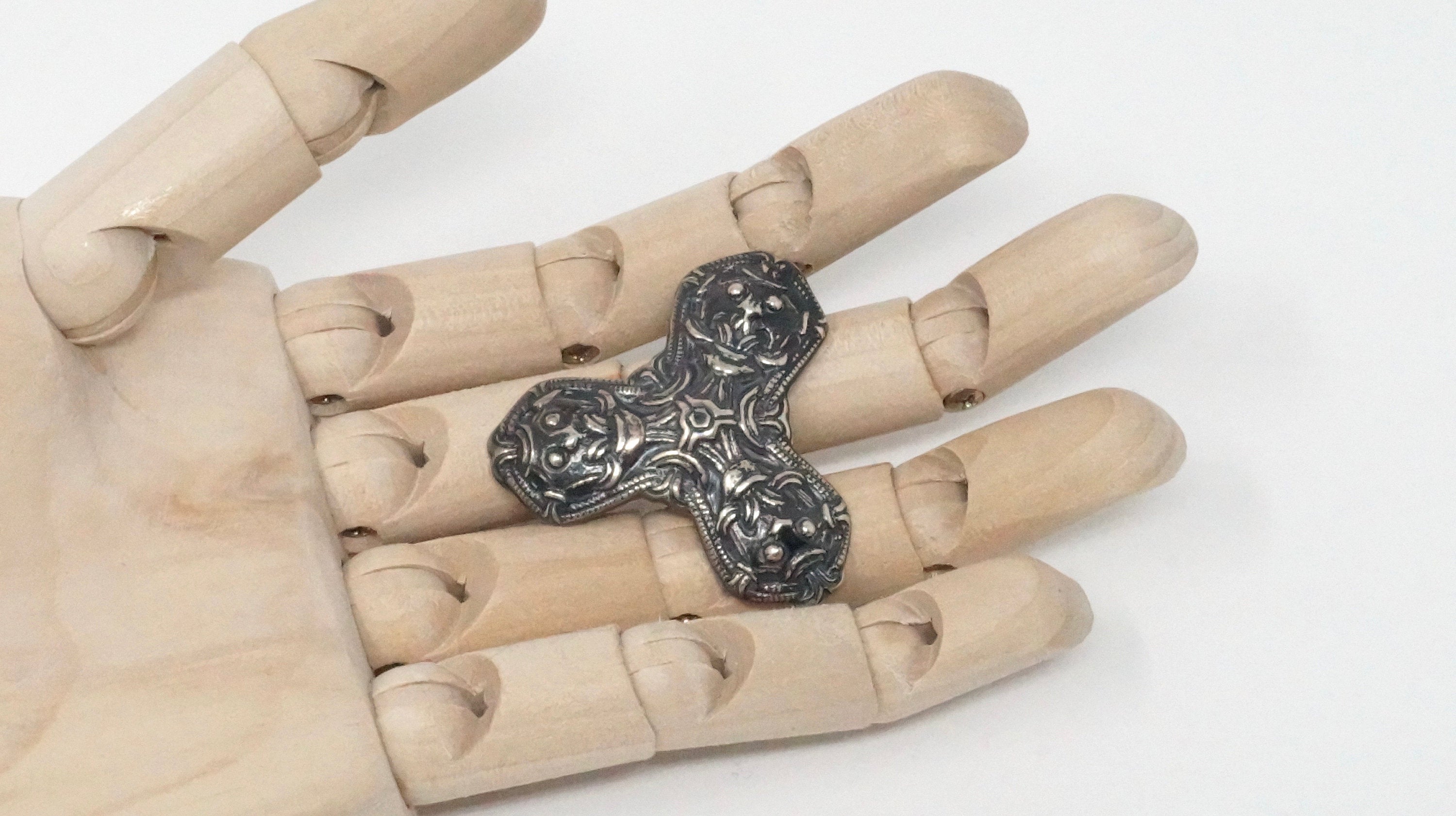 David Andersen Norway Viking Saga Trefoil Beast Sterling Silver Necklace Pendant | Jewelry > Necklaces > Pendants | Wiccan Center