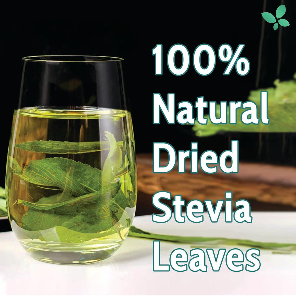 Stevia Leaf, Whole Dried Leaves, Tea Bags, Powder, 100% Natural and Pure from Stevia Leaves. Sugar Substitute for Tea, Coffee. Loose Leaf Stevia Herbal Tea. Zero Calorie Sweetener. No Sugar, No Caffeine, No Gluten, Vegan. | Tea | Wiccan Center