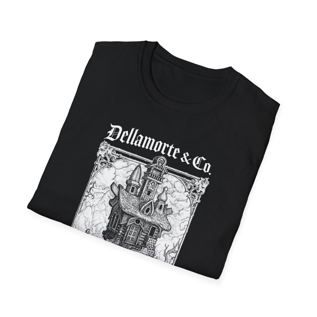 Baba Yaga Hut Shirt | Slavic Folklore Witch House Tee by Dellamorte Art | Chicken-Leg Hut T-Shirt | Dark Fairytale Gothic Apparel