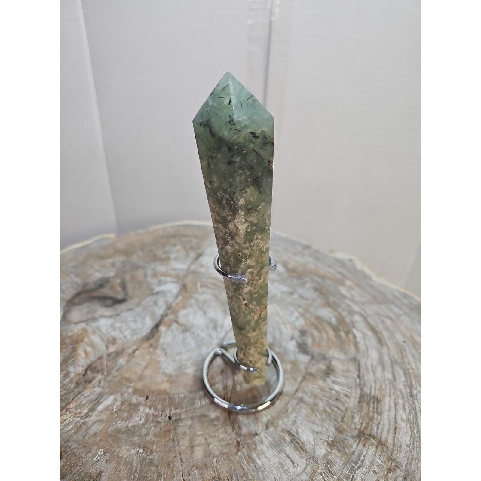 Grape Agate Scepter Crystal with Stand — 294g Collector Display Piece | CrystalCloud Company | Crystal Points & Towers | Wiccan Center