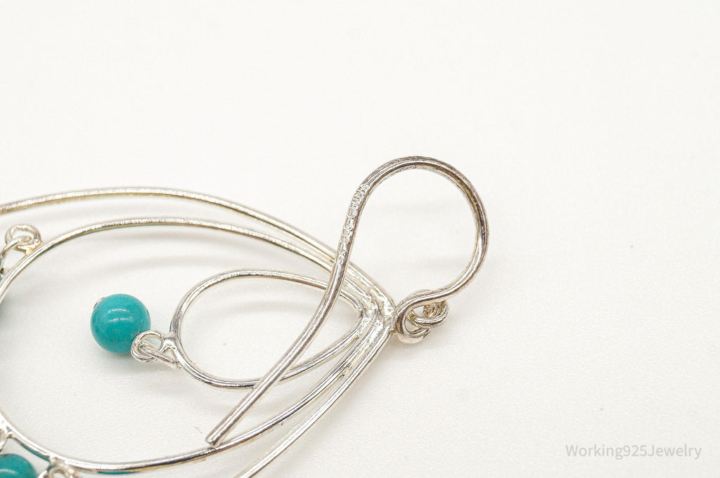 Designer SX Turquoise Sterling Silver Earrings | Jewelry > Earrings | Wiccan Center