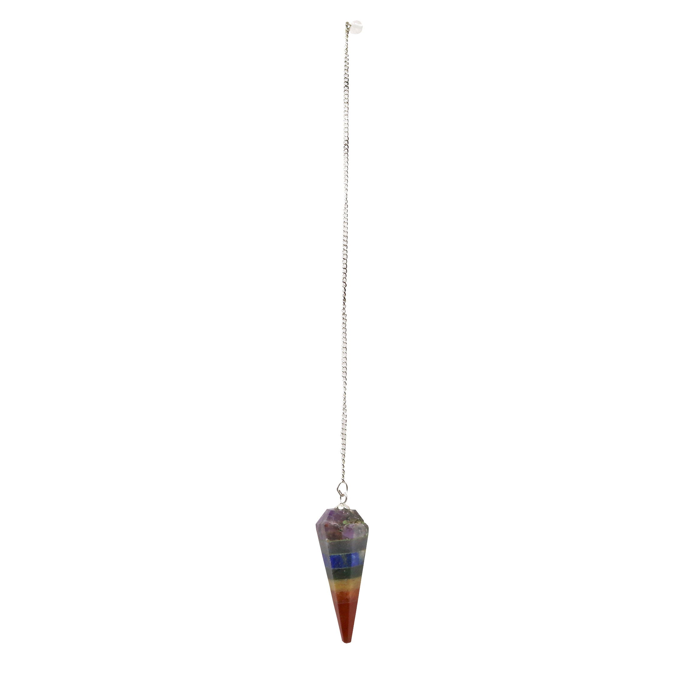 7 Chakra Pendulum | Crystals & Minerals > Specimens | Wiccan Center