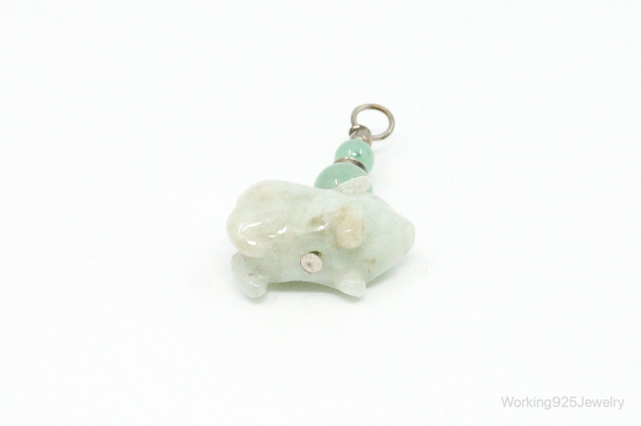 Vintage Carved Pig Jade Pendant | Jewelry > Necklaces > Pendants | Wiccan Center