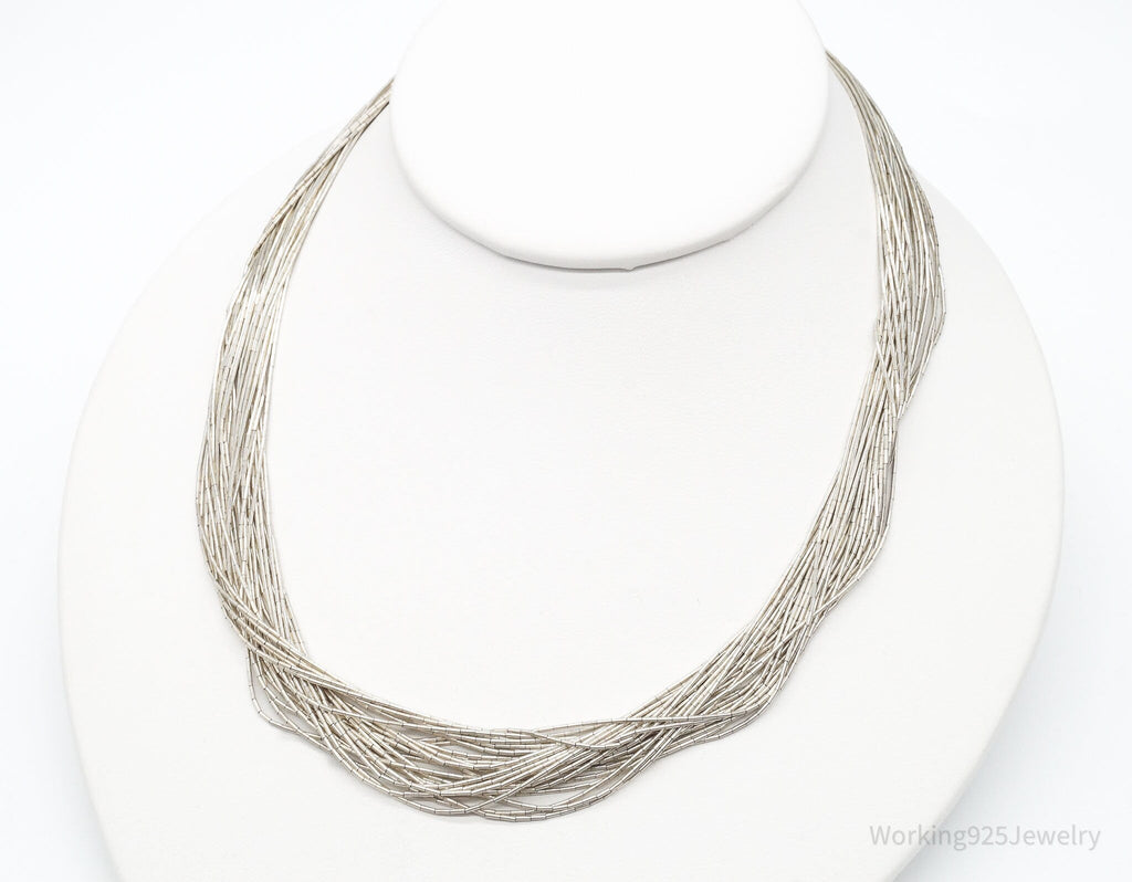 Vintage Native American Shop QT Sterling Silver Bead Necklace 20" | Jewelry > Necklaces > Pendants | Wiccan Center