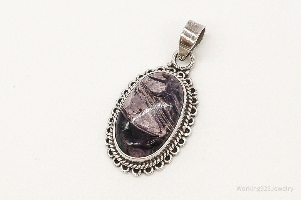 Vintage Large Jasper Sterling Silver Necklace Pendant | Jewelry > Necklaces > Pendants | Wiccan Center