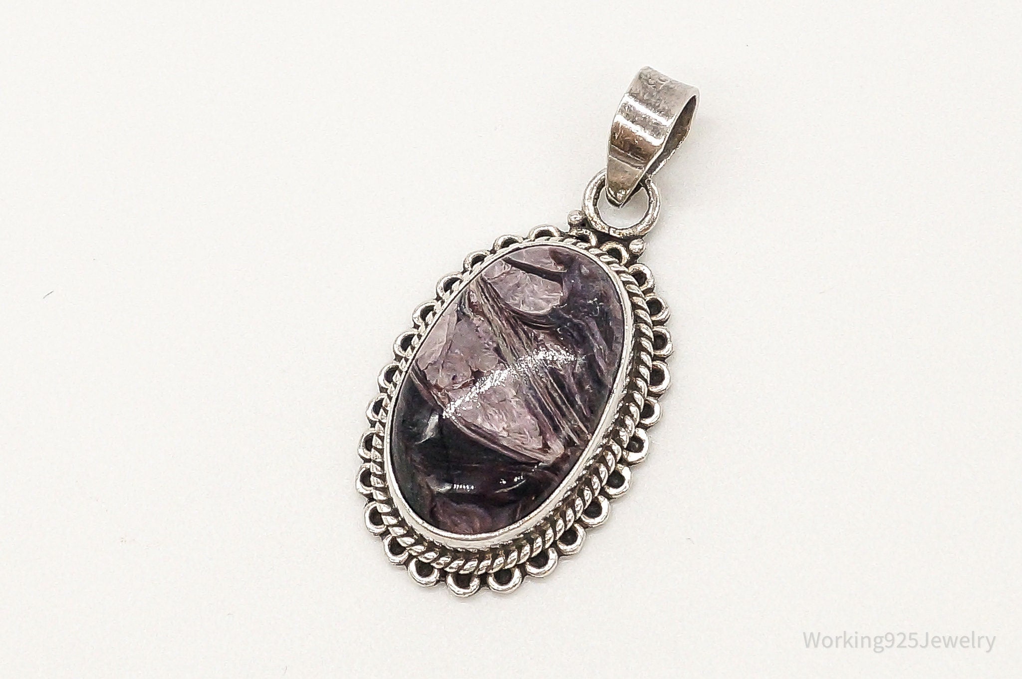 Vintage Large Jasper Sterling Silver Necklace Pendant | Jewelry > Necklaces > Pendants | Wiccan Center