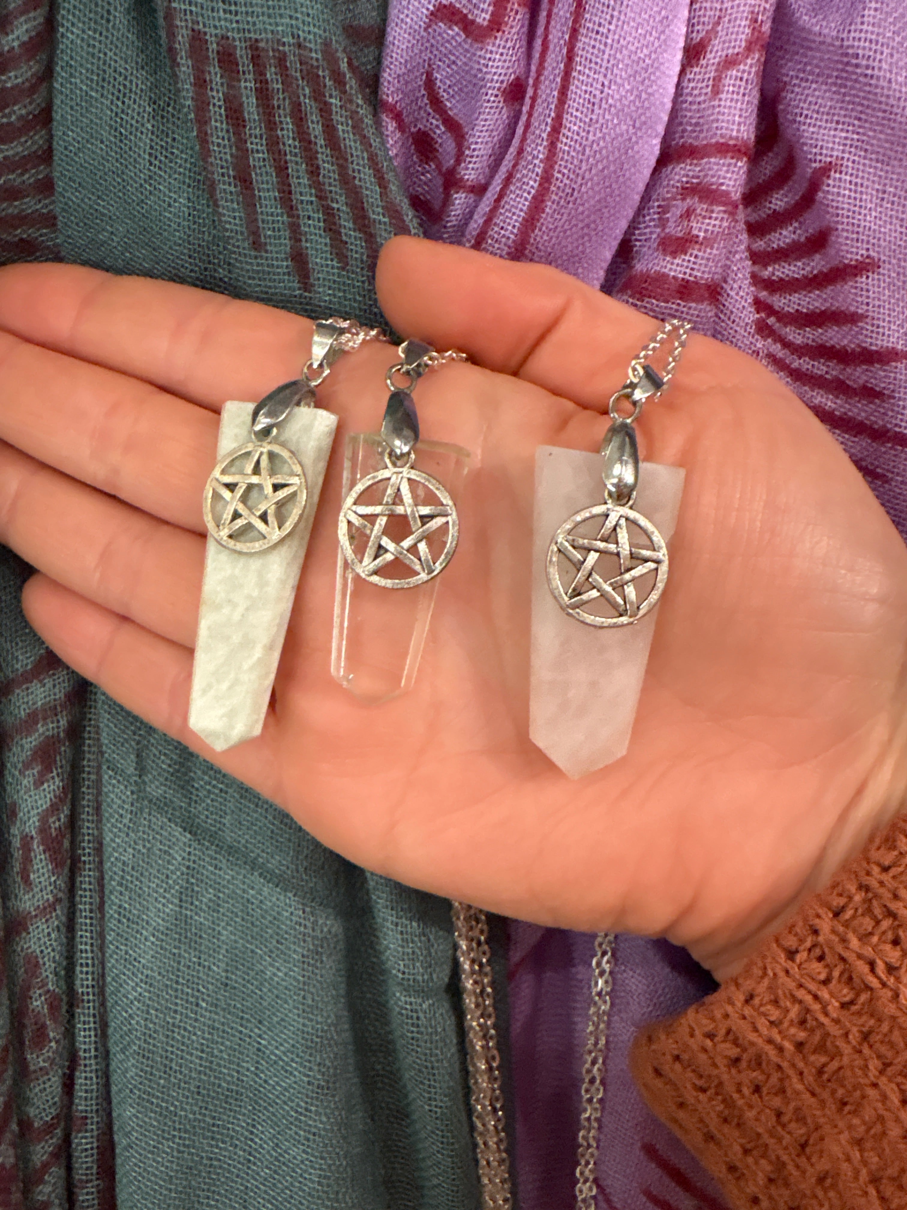 Pentacle Crystal Necklace | Accessories | Wiccan Center