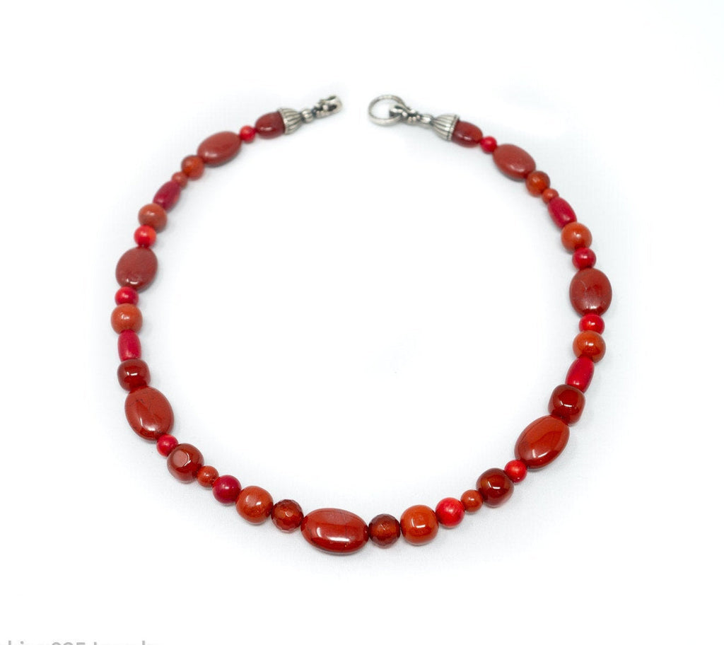 Designer Carolyn Pollack Relios Carnelian Red Jasper Sterling Silver Necklace | Jewelry > Necklaces | Wiccan Center