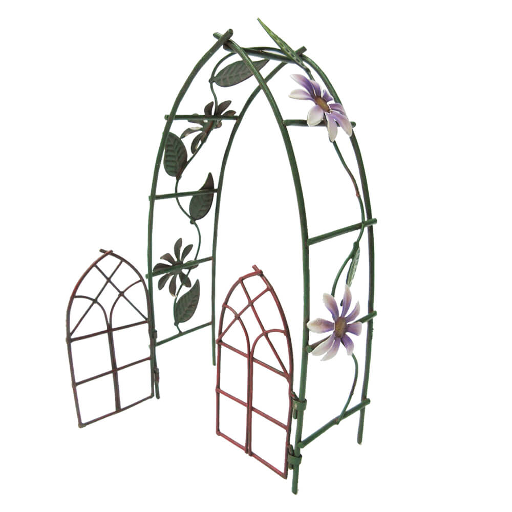 Metal Arbor Fairy Garden Gate Figurine | Fairy Garden | Wiccan Center