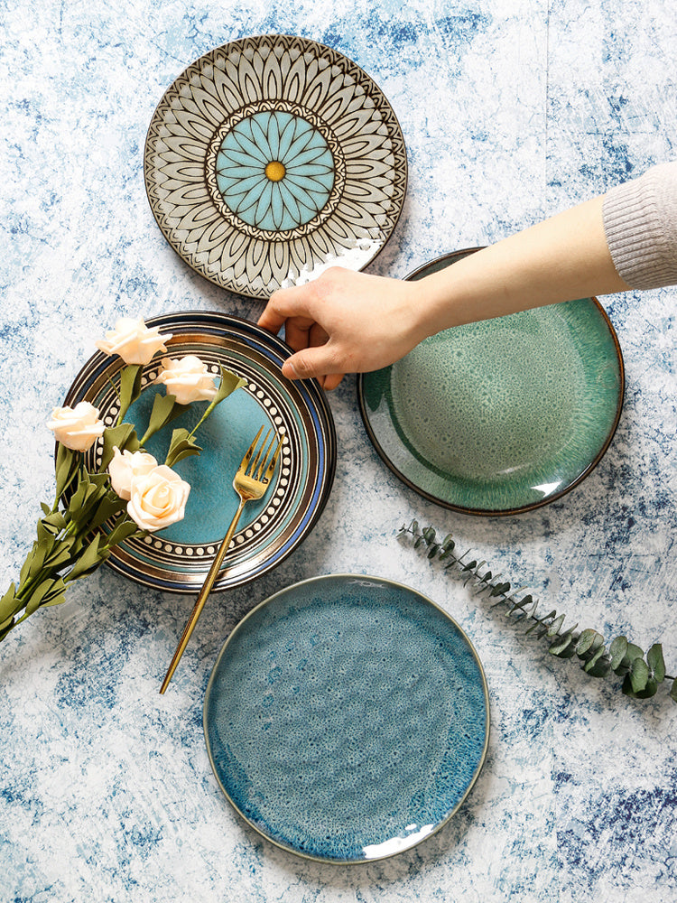 Vintage Japanese Style Ceramic Plates