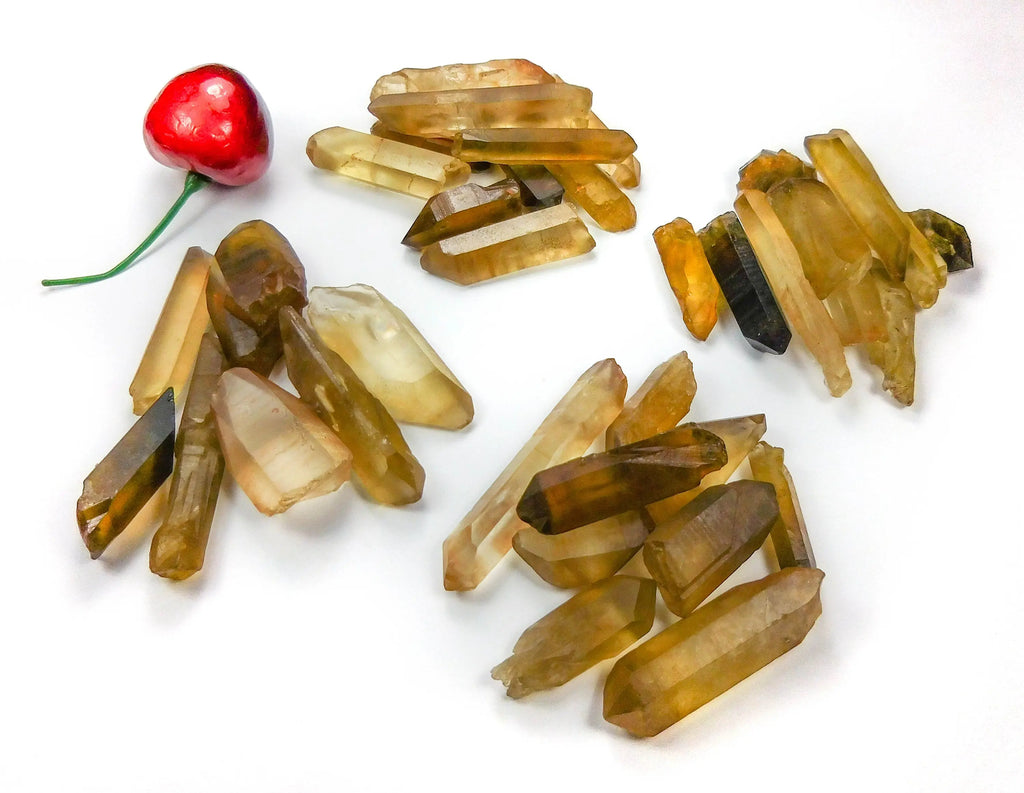 Citrine Lot 50 Grams (6 to 10 pcs) Natural Untreated Crystal Points | Craft Supplies & Tools > Beads, Gems & Cabochons > Gemstones | Wiccan Center
