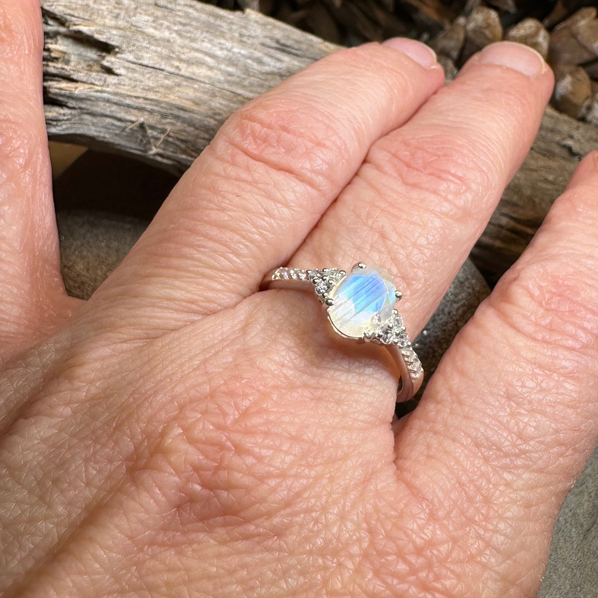 Kinsey Moonstone Ring | Ring | Wiccan Center