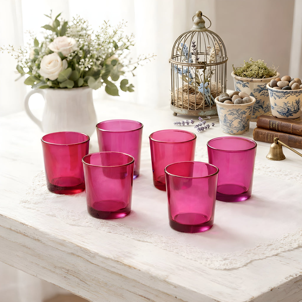 Pink Glass Votive Candle Holder | Candles & Holders | Wiccan Center