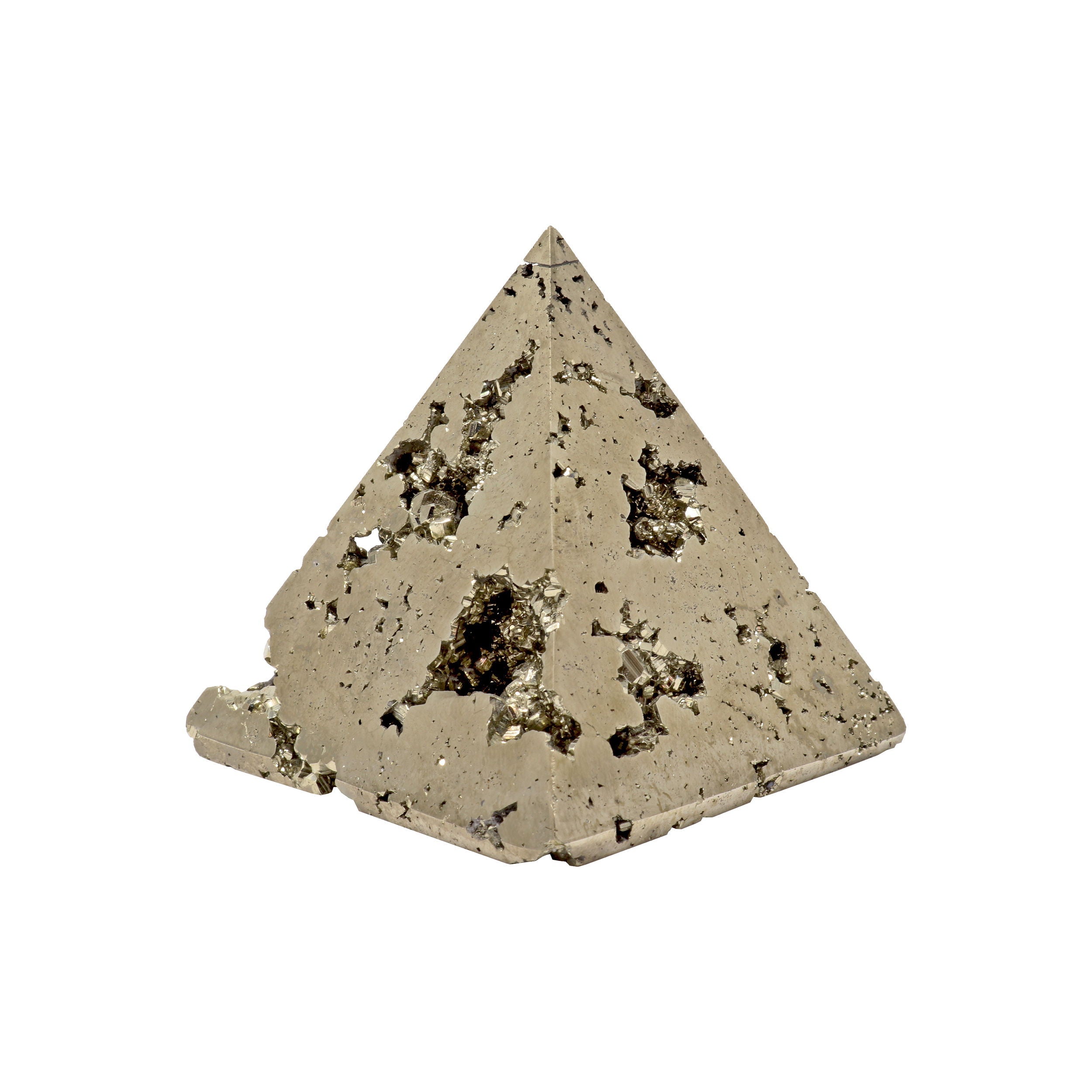 Peruvian Pyrite Pyramid | Crystals & Minerals > Figurines | Wiccan Center