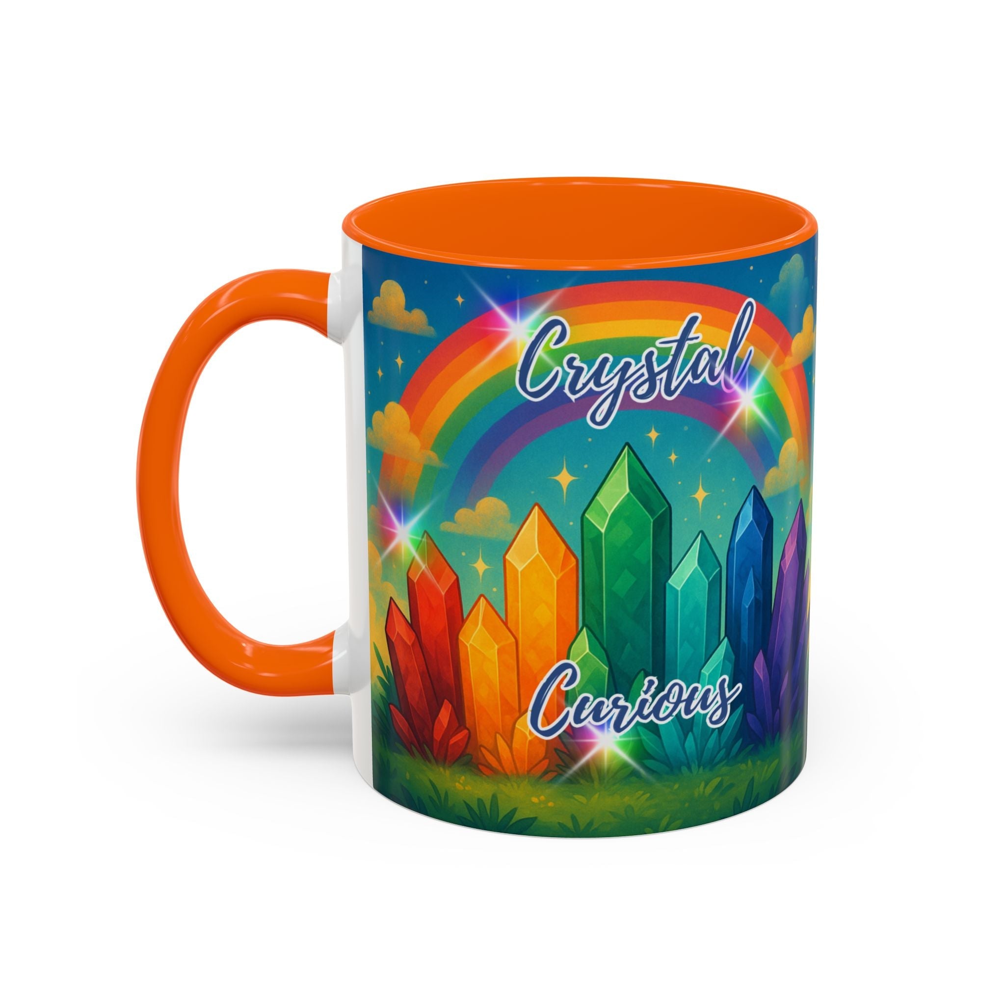 Coffee Mug - Rainbow Crystal Curious | Mug | Wiccan Center