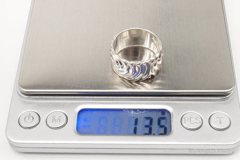 Vintage Mid Century Modernist Style Sterling Silver Ring - Size 10.25 | Jewelry > Rings | Wiccan Center