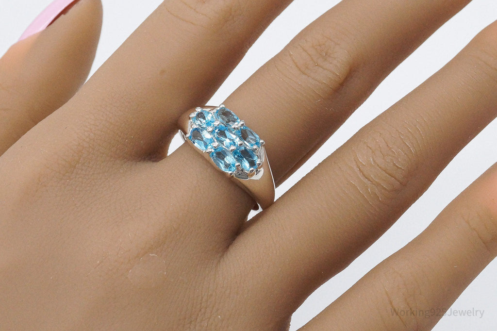 Vintage Blue Topaz Sterling Silver Ring - Size 10 | Jewelry > Rings | Wiccan Center