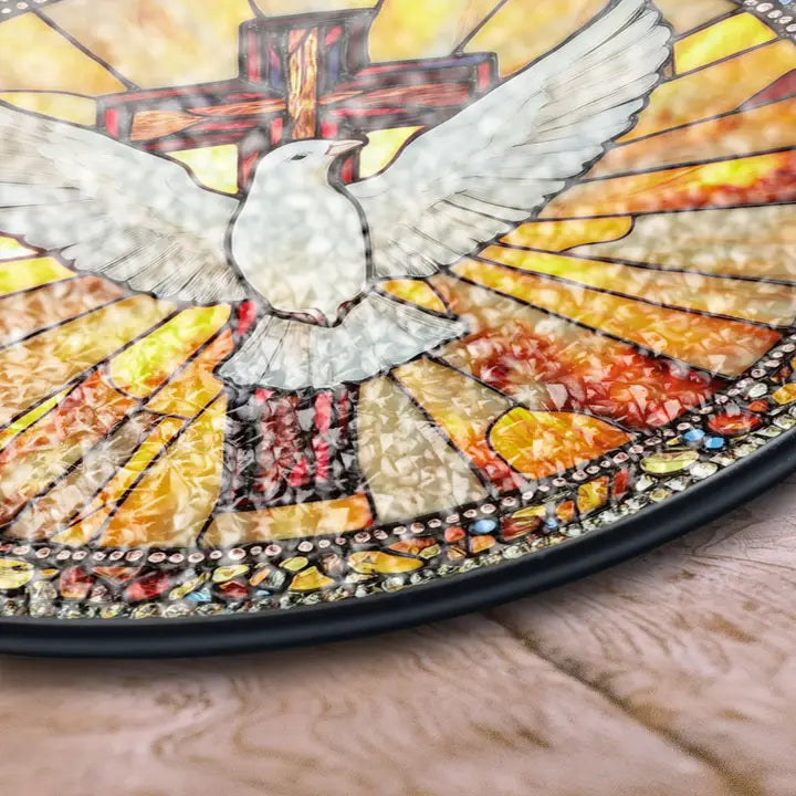 Peace Dove & Cross Suncatcher | Gifts | Wiccan Center
