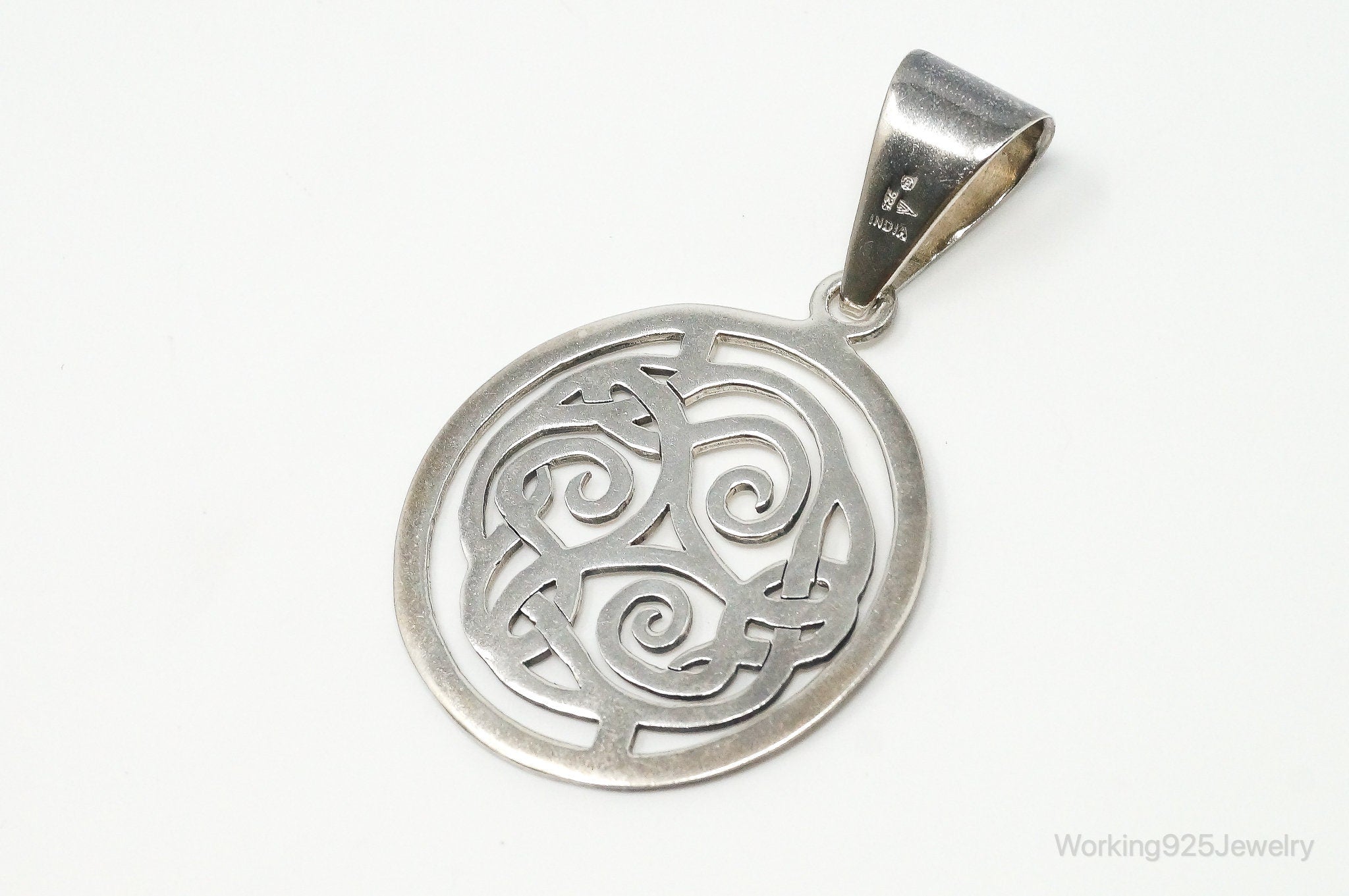 Vintage Retired Silpada Celtic Triskele Knot Sterling Silver Necklace Pendant | Jewelry > Necklaces > Pendants | Wiccan Center