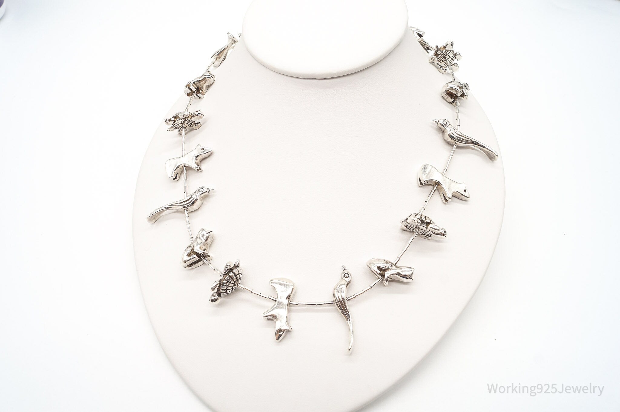 Vintage Native American Zuni Animal Fetish Silver Necklace | Jewelry > Necklaces > Pendants | Wiccan Center