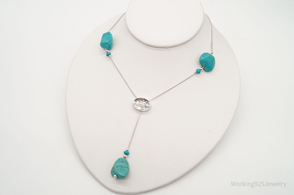 Vintage Israel Designer Avi Soffer Turquoise Sterling Silver Necklace | Jewelry > Necklaces > Pendants | Wiccan Center